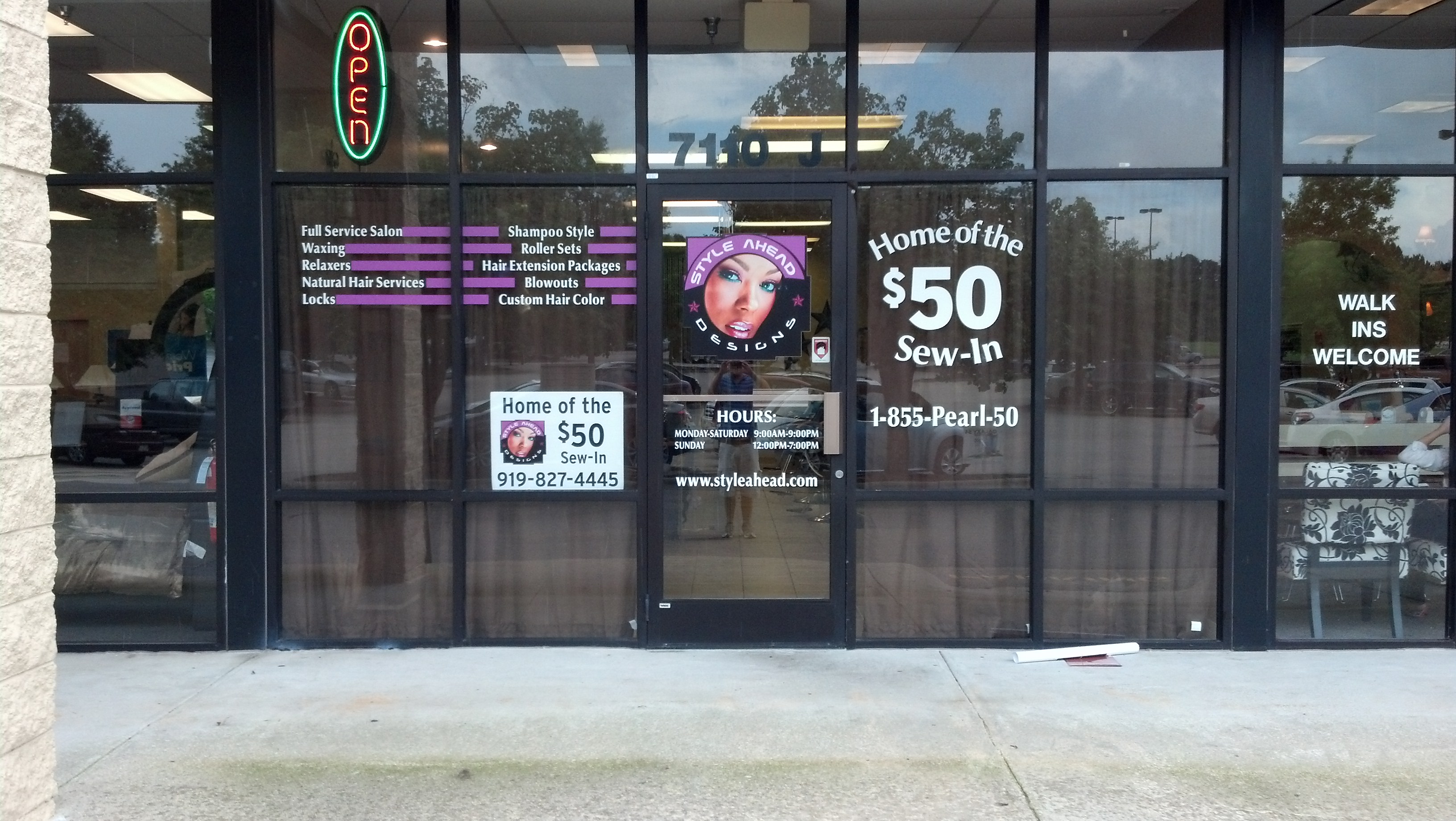 Window Graphics Design and Installation in NW Raleigh, NC